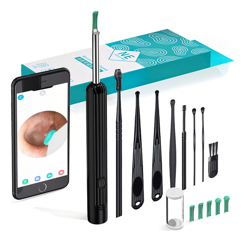 Kit Limpiador De Oídos Wifi Eliminación De Cerumen Cámara