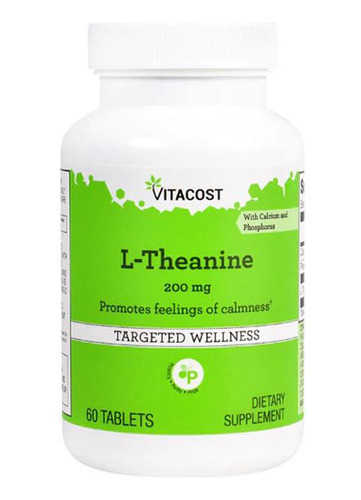L Teanina - L Theanine - 200 Mg - 60 Cáps