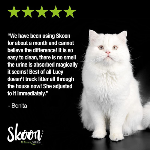 Skoon All-natural Cat Litter  Free Pooper Skooper, Non-track