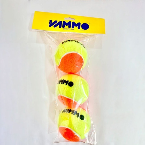 Imagem 1 de 2 de Bola De Beach  Tennis Vammo - Pack Com 3 Bolas