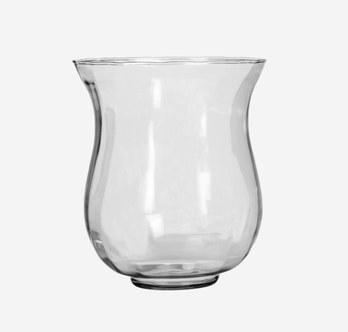 Vaso Delta Vidro 20x17cms Transp Canel Decor/flor/festa