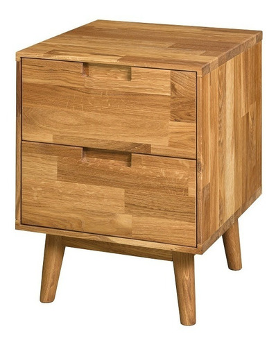 Imagen 1 de 3 de Mesa De Noche Madera 100% Maciza De Roble Ref: Maciza108