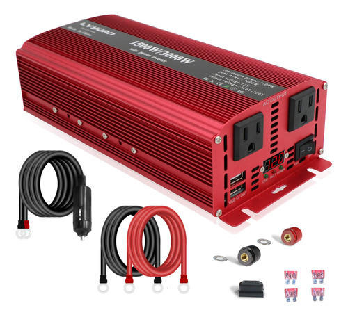 1500 w/3000 w Inversor De Potencia Dual Ac Tomas De Corrient