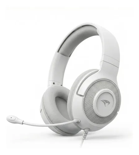 Headset Com Fio Viper Pro Creative Branco Vo401 Com Microfone Para Escritorio