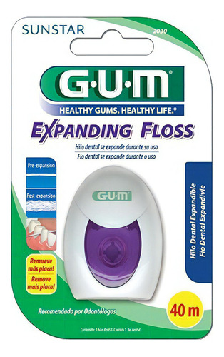 Hilo dental GUM Expanding Floss 40 m