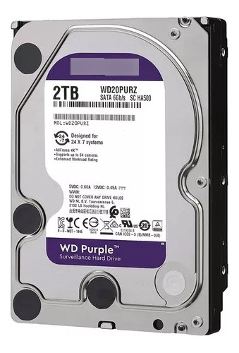 Disco Duro 3.5 Mecanico 2tb Western Digital Purple 
