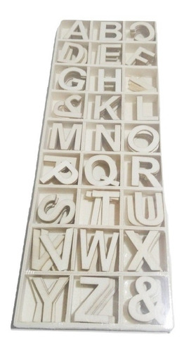 Alfabeto Letras En Madera X 162 Piezas Recordatorio 