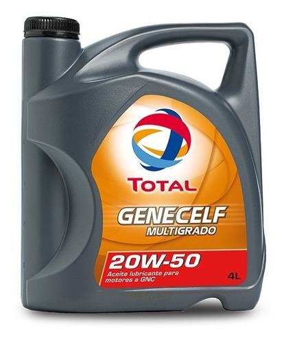 Aceite De Motor Total Genecelf Multigrado 20w-50 4l