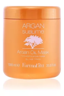 Máscara Farmavita Argan Sublime Mask 1000ml Aceite De Argán