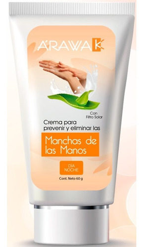 Crema De Manos Arawak Previene Elimina Manchas Filtro Uv×60g