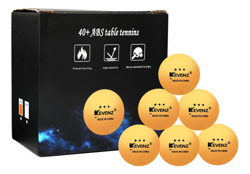 Paquete De 60 Pelotas De Ping Pong 3 Estrellas Naranja Naranja, Paquete De 18