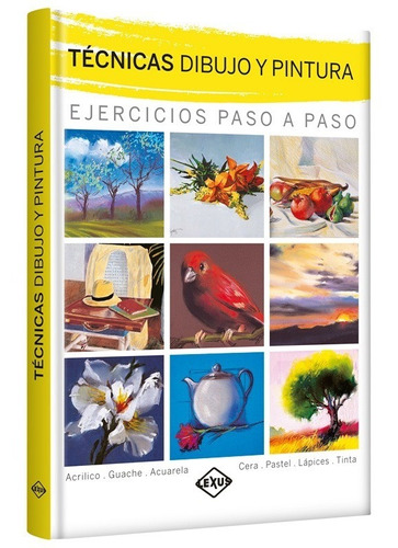 Libro Técnicas Dibujo Y Pintura: Ejercicios Paso A Paso