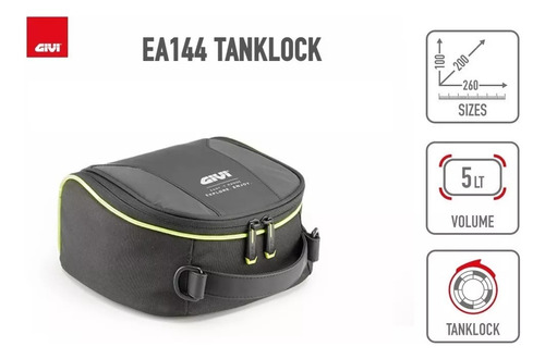 Alforge Bolsa Tanque Cb 500x Tanklock Ea144 5l + Flange Givi