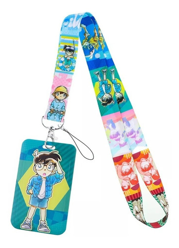 Lanyard Detective Conan Anime Cinta Colgante+portacredencial