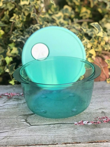 Envío Gratis Tupperware Crystalware Redondo Mediano 2l Menta