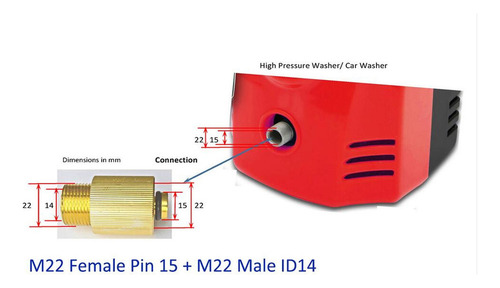 Conector De Salida De Agua De Lavadora De Alta Id 15 A Id 14