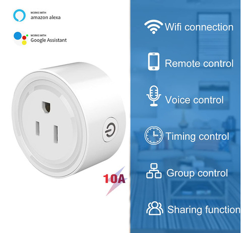 Dqst Enchufe Inteligente Wifi Smart Plug Compatible Con
