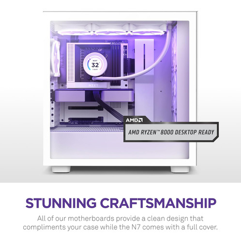 Nzxt N7 B650e - Chipset Amd B650 - Soporta Amd Ryzen 800...