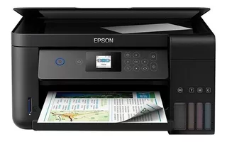 Impresora a color multifunción Epson EcoTank L4160 con wifi negra 220V
