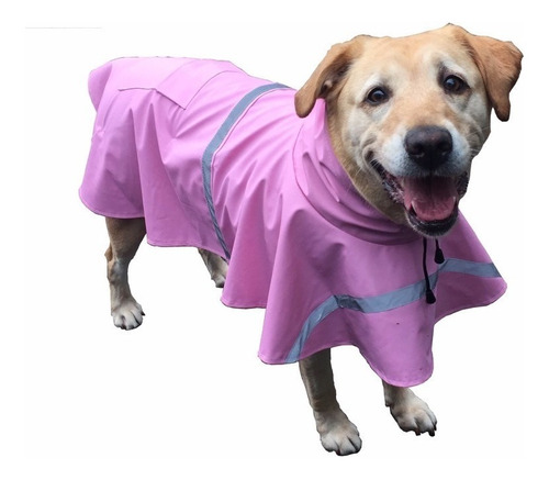 Capa De Chuva Cães Cachorro Médio Grande Tam 09 Azul E Rosa