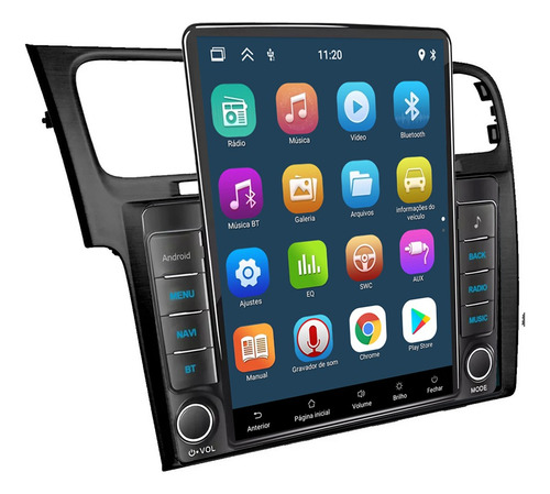 Central Multimidia Tesla Golf Mk7 Android 2gb 32gb Carplay
