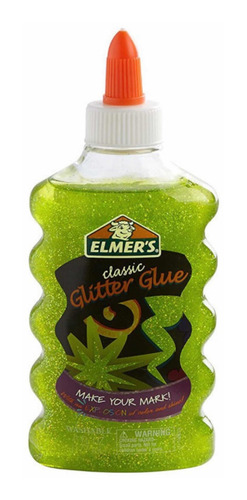 Pegamento Elmers Glitters Green Con 3 Piezas De 177ml C/u