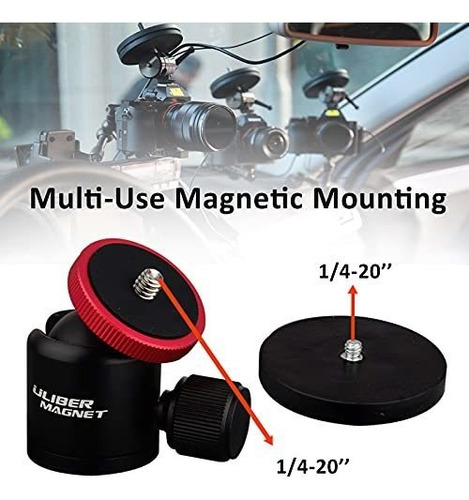 Base Magnetica Montaje Para Camara 60 Libra Mini Cabeza