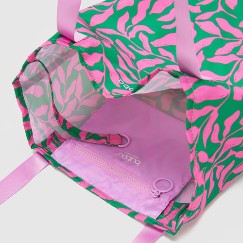 Bolsa Mujer Shopping Bag Tote Bubba Niza Unisex Plegable Pinki Estampado Rosa Rosa