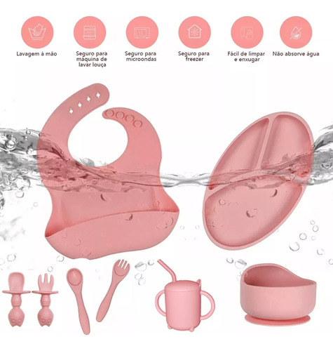 Hjq Kit De Alimentación De Silicona For Bebés (8 Unidades,