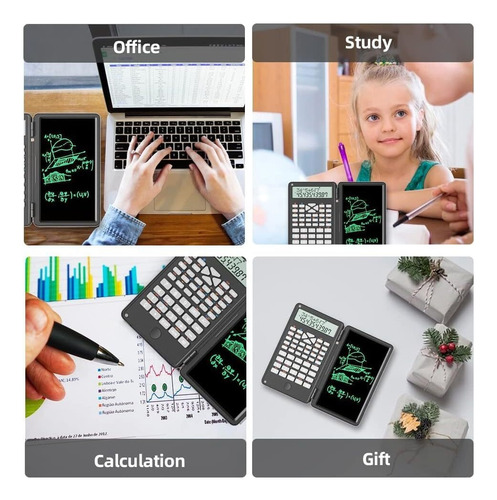 Calculadora Científica Plegable Con Bloc De Notas