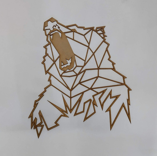 Imagen 7 de 10 de Cuadro Animales Geometricos Salvajes , 50 Cm Mdf De 2.5mm
