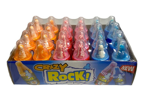 Caramelo En Polvo Crazy Rock X 24 Unidades!!!!!!!
