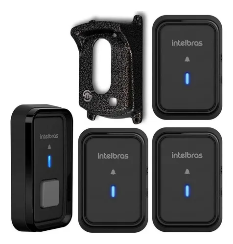 comprar Campainha Intelbras sem fio Cib 101 para 3 salas e protetor