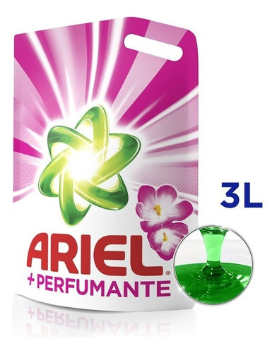 Jabon Liquido Ariel + Perfumante Pouch X 3 Lt