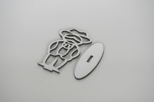Imagen 2 de 2 de Hermoso Recuerdo De Jose Gregorio Hernandez Plateado Mdf 3mm