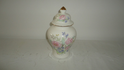 Potiche Porcelana Japonesa Antiguo Decoracion Floral Miralo