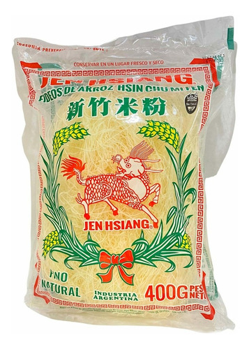 Fideos De Arroz Tradicional Fino Sin Gluten Vegan X 400 Gr 