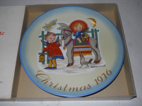Plato De Coleccion Ceramica Schmid Navidad Maria Jose 1976 (Usado)