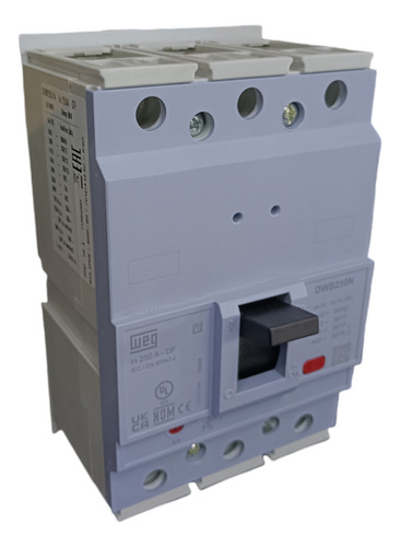 Interruptor Termomagnetico Weg Dwb250n, 250a 80/40ka