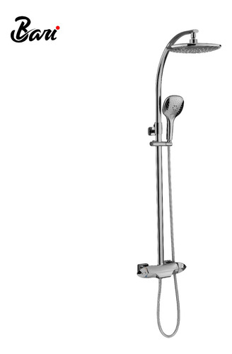 Set De Ducha Foglia Brush Nickel Marca Bari