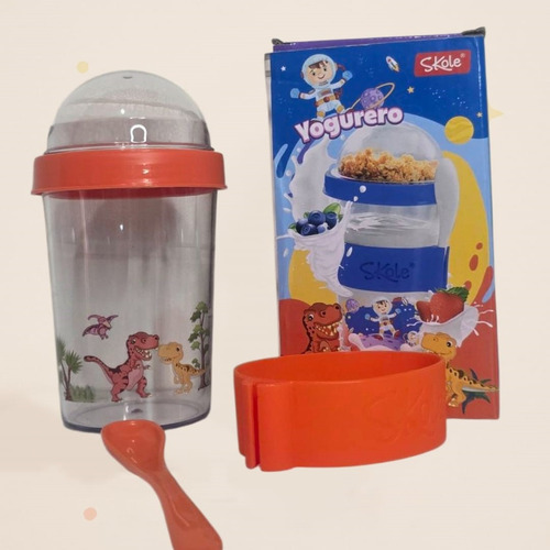 Vasos Yogurteros Y Cerealero Para Chicos Con Diseños Dinosaurio