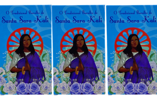 Kit Com 3 O Tradicional Baralho Santa Sara Kali 36 Cartas