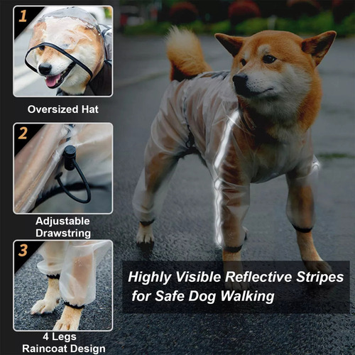 Capa De Chuva Para Cachorro, Capa De Chuva Jorongo Com