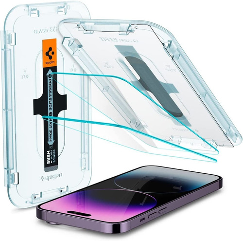 Imagen 3 de 9 de Pack 2 X Protectores De Pantalla De Vidrio iPhone 14 Pro Max