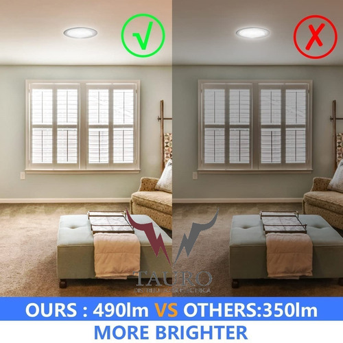 Imagen 7 de 8 de 6 Pack Empotrado Plafon Led 7w Spot Dirigible Luz Blanca