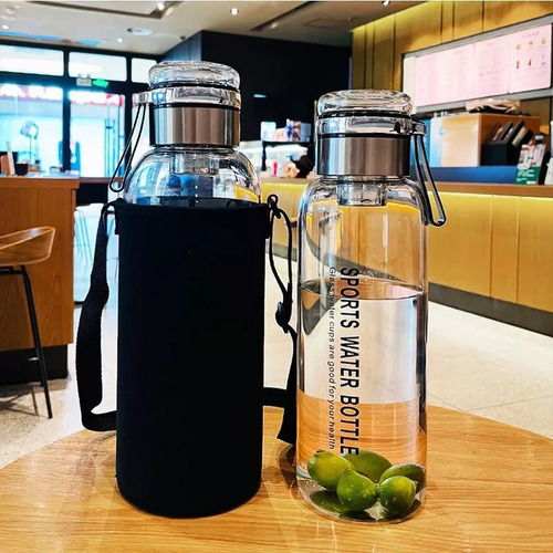 Gpp Botella De Agua De Vidrio De 1 Litro, Vasos De Gran