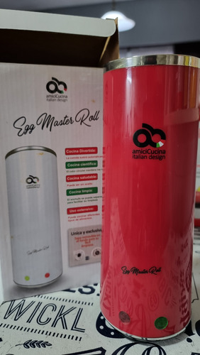 Egg Master Roll Eléctrico Amicicucina 140w Color Rojo (Usado)