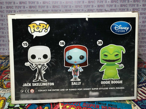 Funko Pop El Extraño Mundo De Jack 3pack Sally Oggie Metalic (Usado)