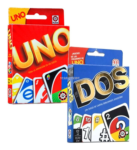 Dos + Uno Combo Cartas Juego De Mesa Orig Licencia Mattel