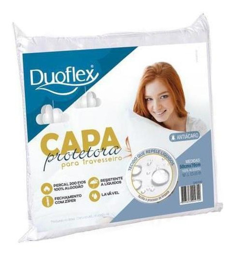 Capa Duoflex Travesseiro Protetora Impermeável 200 Fios